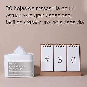 Mary&May - Niacinamide Vitamin C Brightening Mask - Brightening Face Mask Set - 30pcs., Brightening