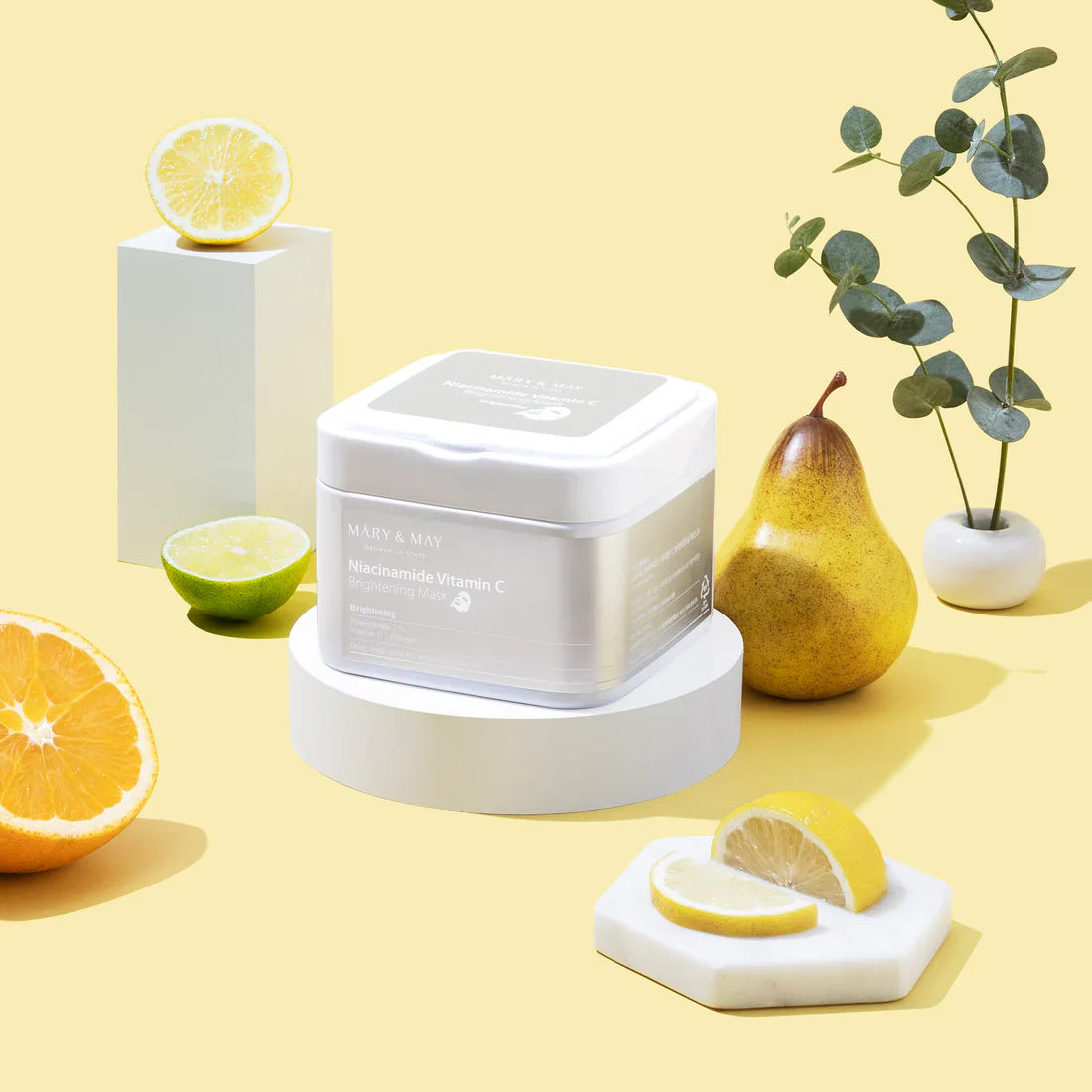 Mary&May - Niacinamide Vitamin C Brightening Mask - Brightening Face Mask Set - 30pcs., Brightening