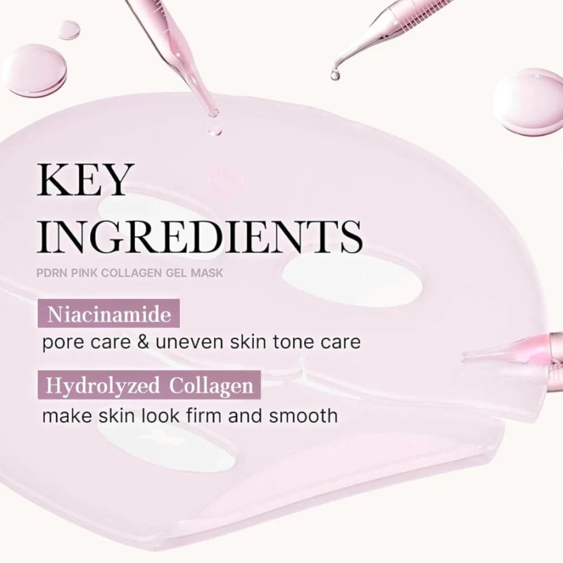 Medicube - PDRN Pink Collagen Jelly Gel Mask - Firming Hydrogel Face Mask - 1pc/28g