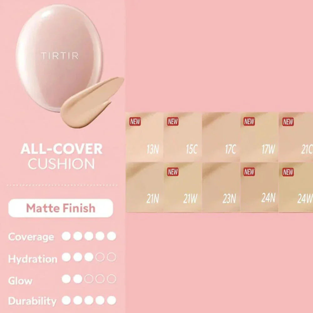 Tirtir - Mask Fit All Cover Cushion - Covering Face Primer in a Cushion - 23N Sand - 18g